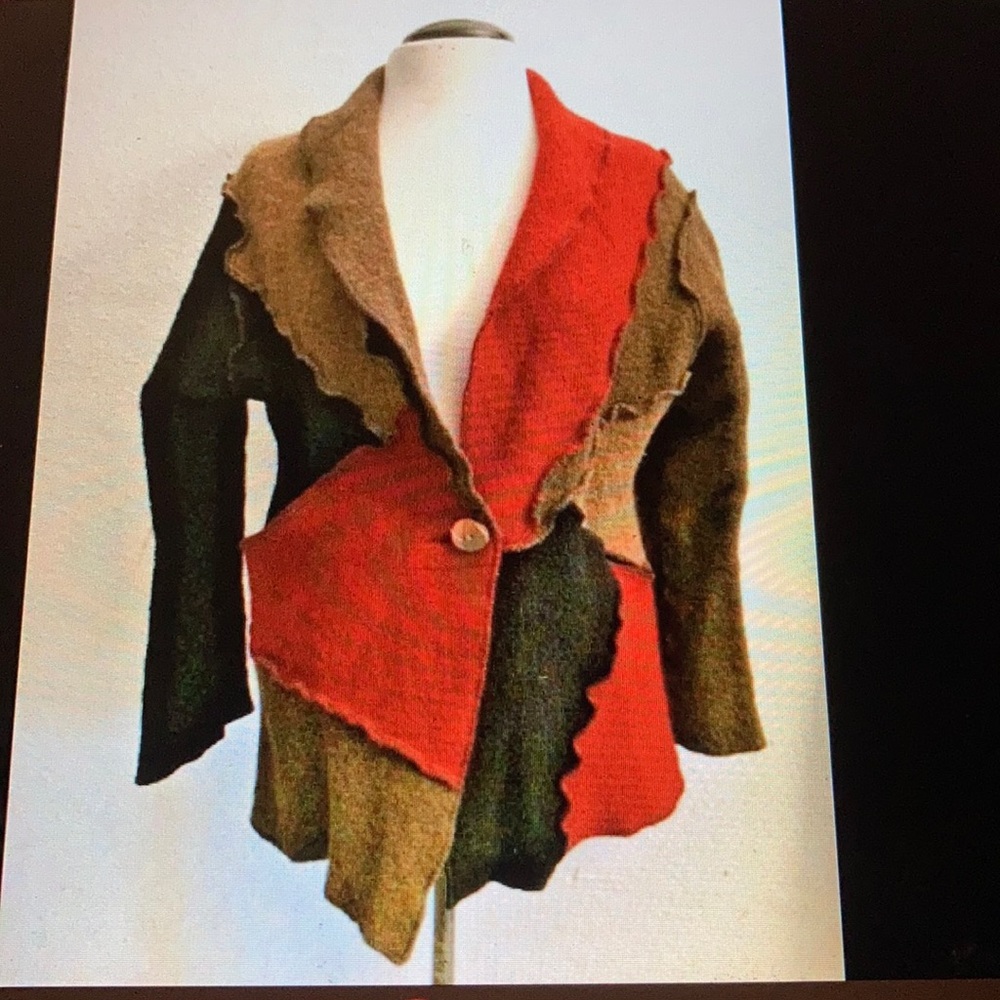 Cb Wraps By Canvasbacks Wool Cardigan Size S - image 1